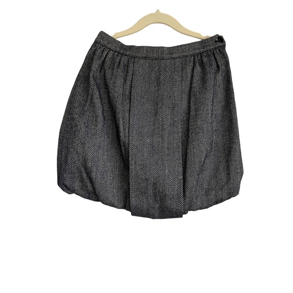 La Stupenderia Blue Tweed Wool Blend Bubble Skirt (size 8) - Picture 1 of 6